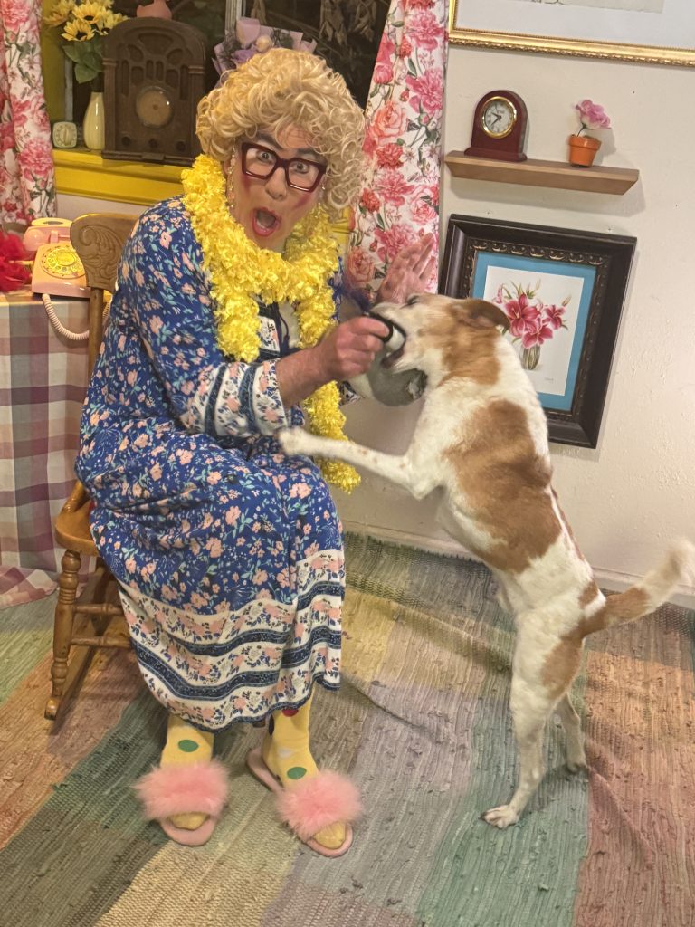 boswick with dog